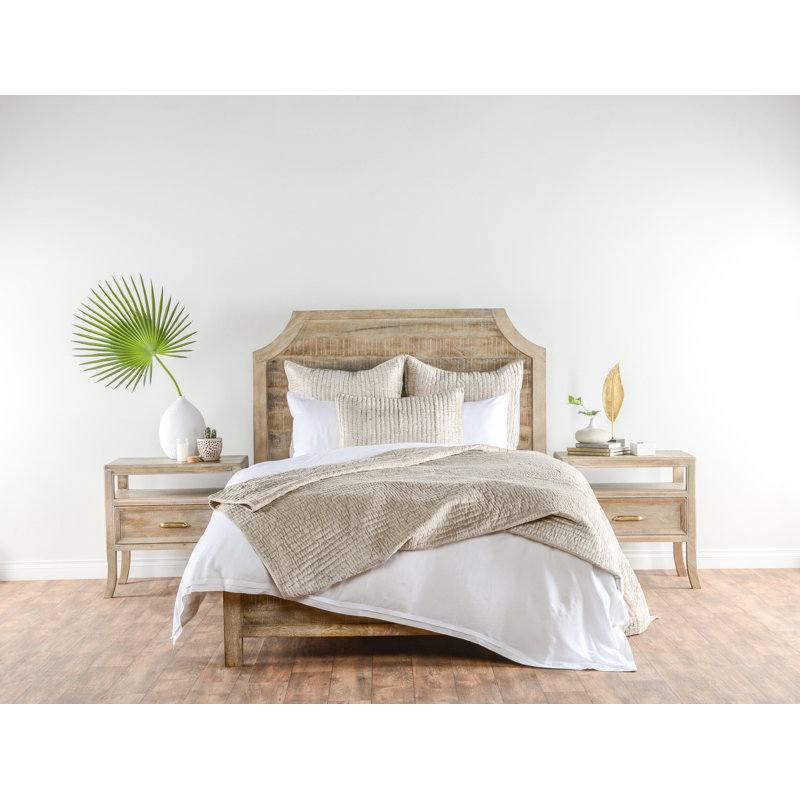 Velvet Quilt, King Quilt, Pebble Beige