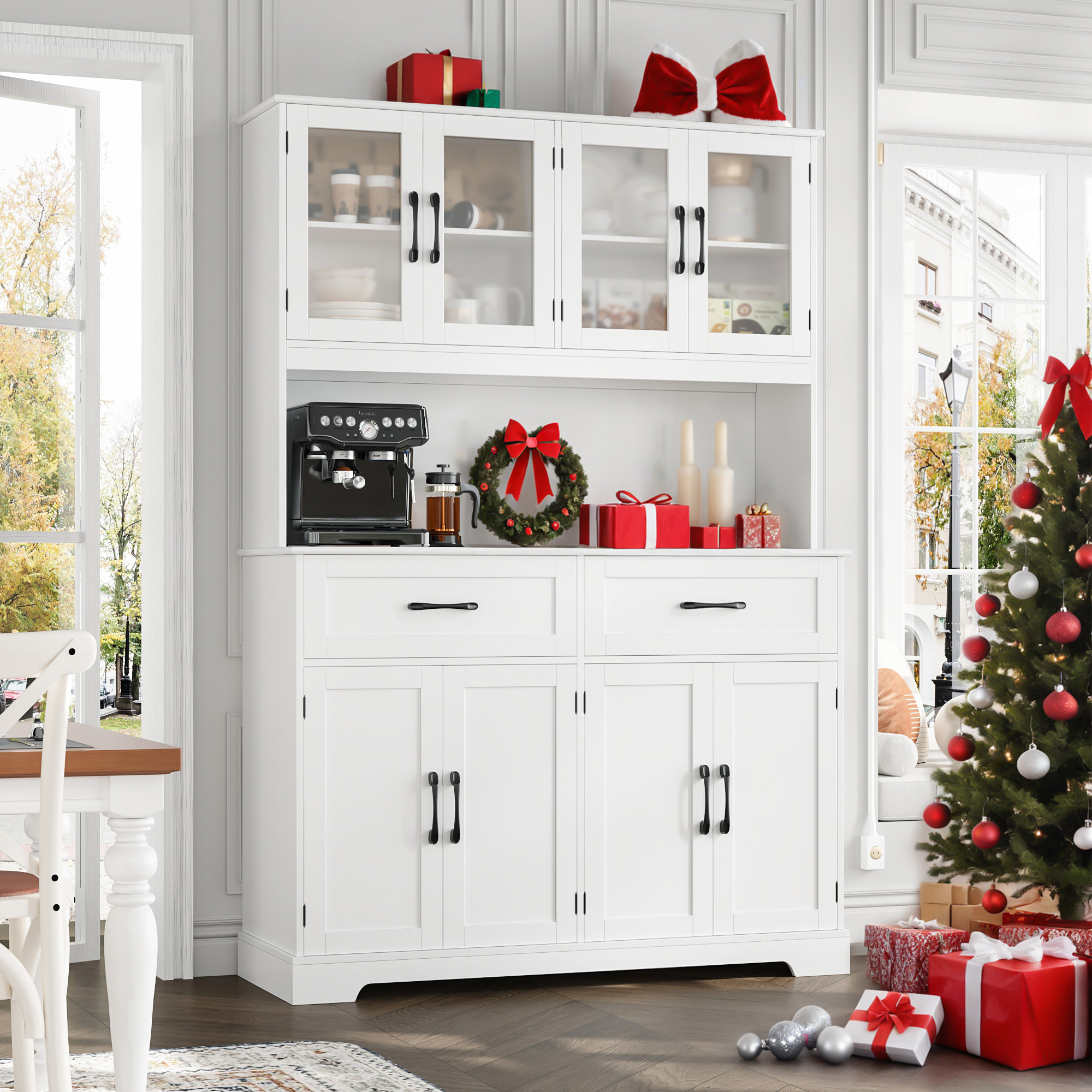 Latitude Run® Kyale 70.9" Kitchen Pantry With Microwave Shelf & Reviews | Wayfair
