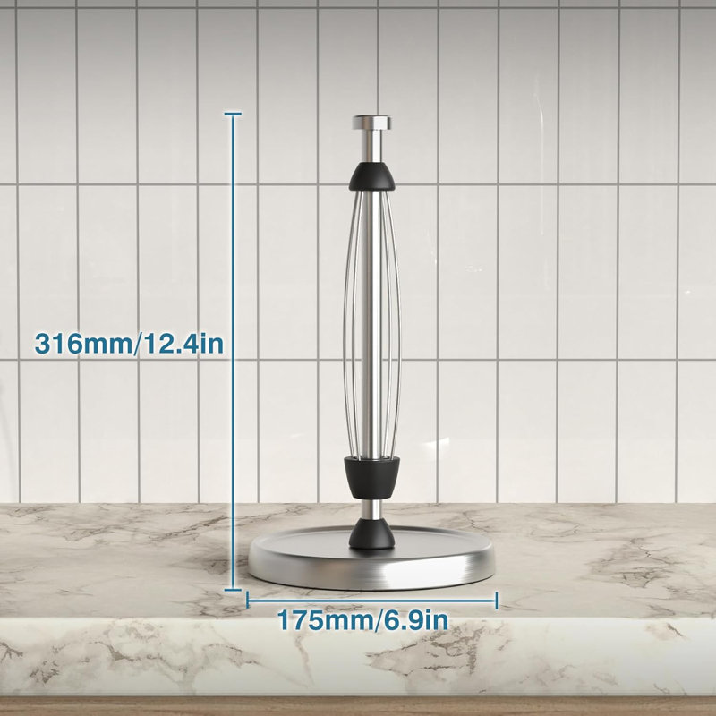 Silver Paper Towel Holder Countertop