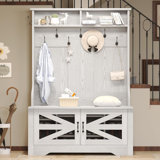 Coleon Hall Tree 43.3 Wide with Bench and Shoe Storage