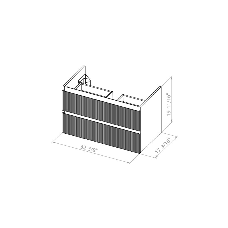 Carlota 34'' Free Standing Single Bathroom Vanity with Ceramic Top with Mirror