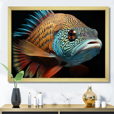 Portrait de poisson - art mural sur toile