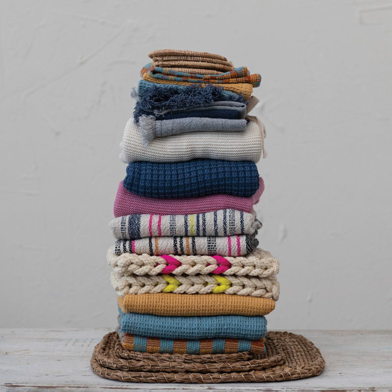 Torchon en coton avec boucle