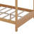 Wood Queen Size Bunk Bed With Ladder-1612624275