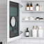 24''X26'' Beveled Mirror Bathroom Medicine Cabinet - Left Opening Door, Generous Interior Space, Hd Mirror, Robust Engineered Wood, Hinge 24'' W X 26'' H Storage With Door Open, Spacious Area,-1715998872
