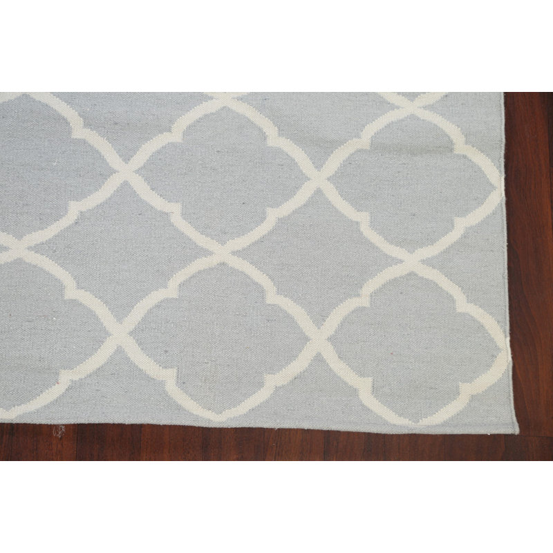 Wool Geometric Indoor Rug, Rectangle 8' x 10'