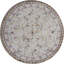 Hand-Knotted High-Quality Ivory Round Area Rug