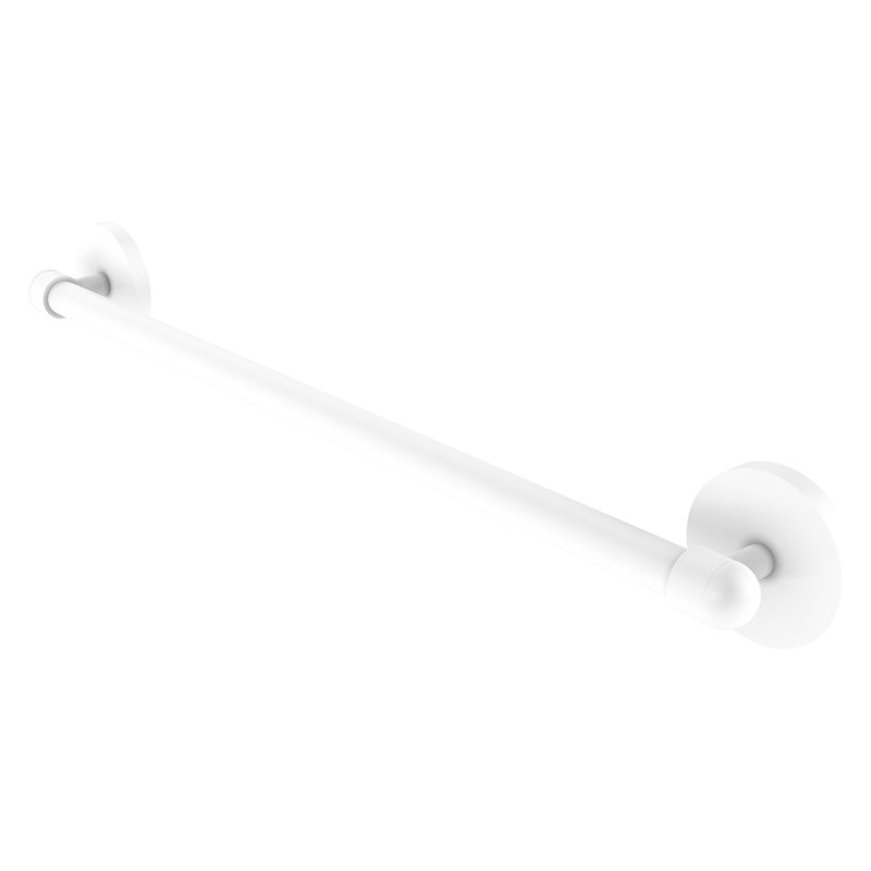 Barre à serviettes murale Itzhak, Blanc mat,  3" H x 24" L x 2.5" D