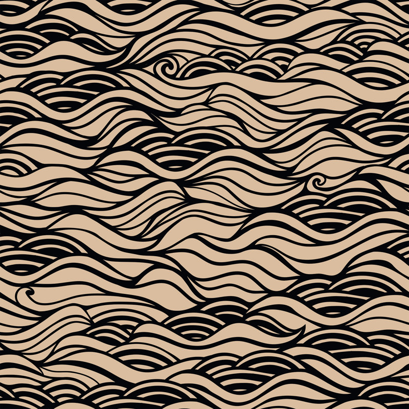 Panneau de papier peint adhésif amovible Sattler Lines, L 48 po x l 24 po