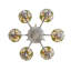 Lustre 6 lumières 32 "de large Begonia