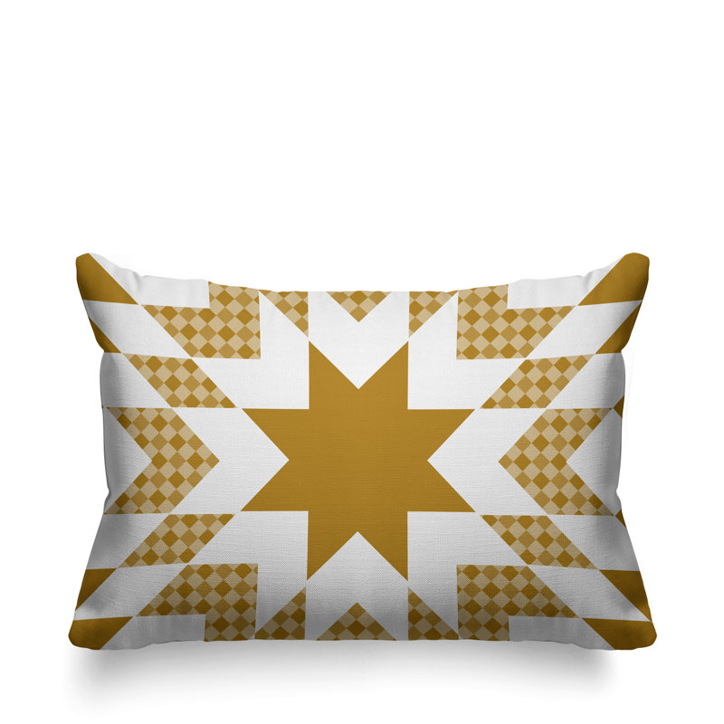 Coussin décoratif intérieur / extérieur Zozo Country, Jaune