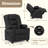 Whitson Kids Recliner Chair with  Anti-Tilt, Cup Holders, 2 Side Pockets, Faux Leather-965114924