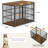54" Dog Crate Furniture With Foldable Door, Xxl Dog Crates For Large Dogs, Wooden Decorative Dog Cage-1610583153