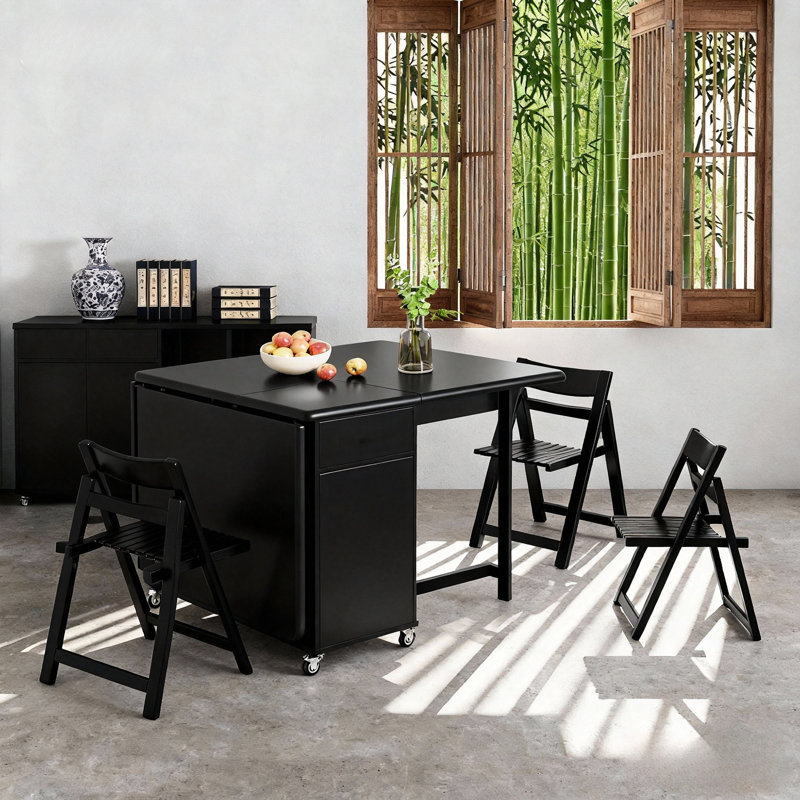 Oak Dining Table, 150cm Table + 4 Chairs
