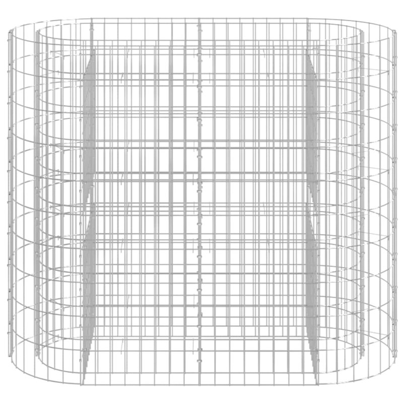 Dakota Fields Gabion Raised Bed Galvanised Iron , 100cm H x 120cm W x 50cm D