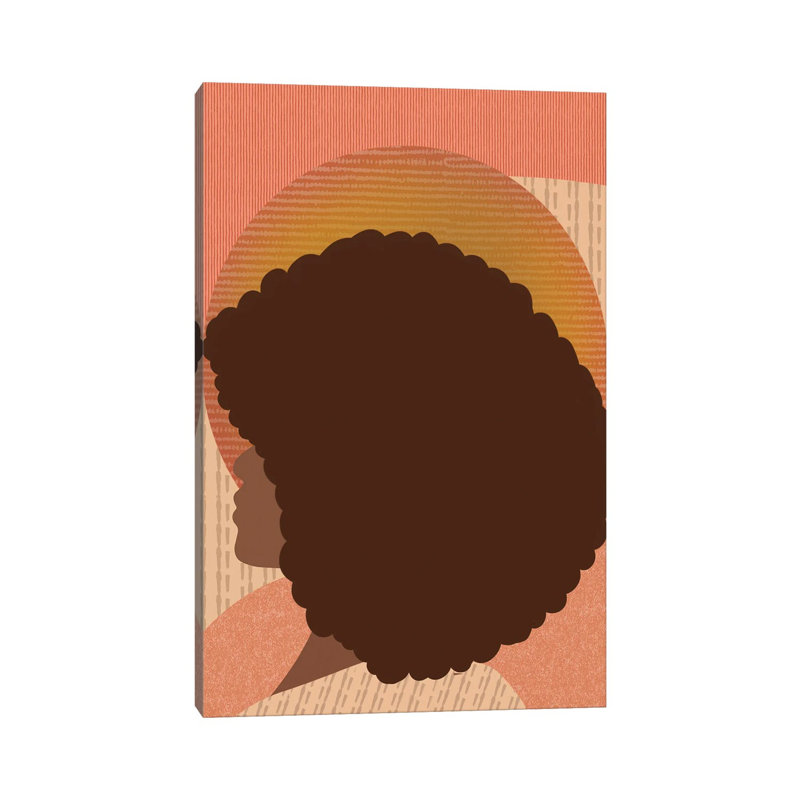 Afro Baby by Sagmoon Paper Co. - Wrapped Canvas Painting, 30.48cm H x 20.32cm W x 1.905cm D