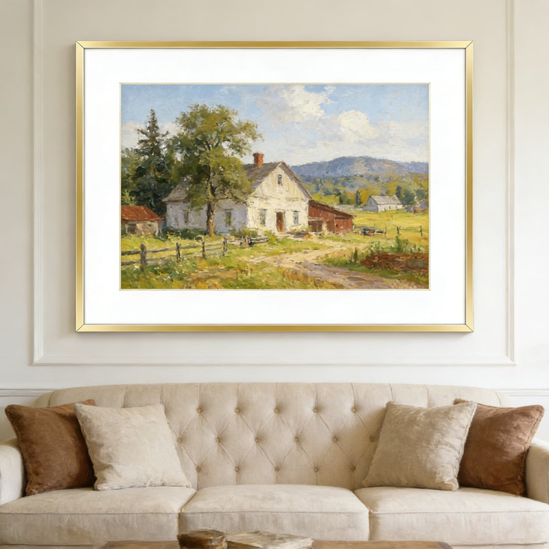 Cadre 12 po x 24 po avec passe-partout - Cadre panoramique en métal de qualité supérieure avec verre trempé, ensemble de fixation murale, finition or champagne moderne pour impressions 8 x 20