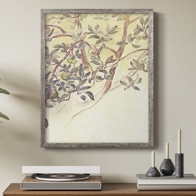 Reproduction florale vintage encadrée CC XXIV - bois massif