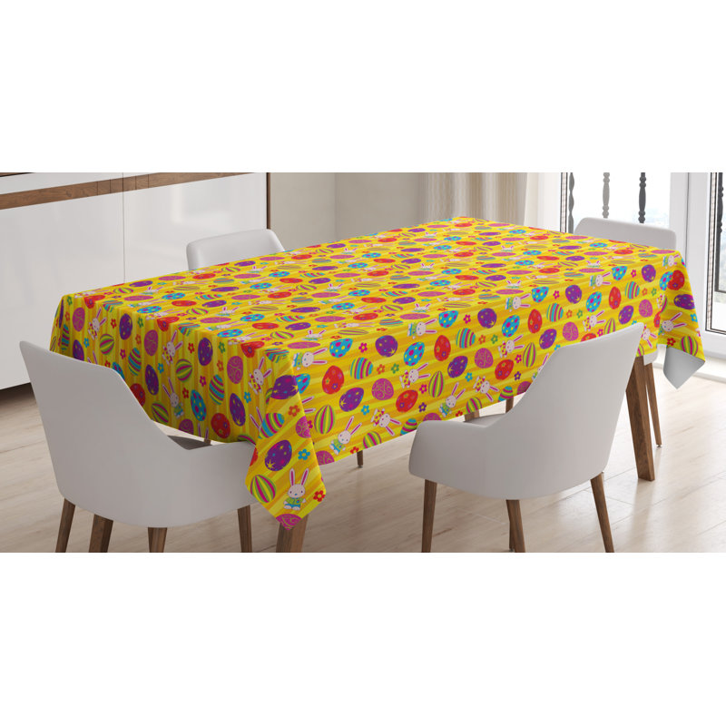 Easter Geometric Easter Tablecloth, 70" L x 52" W