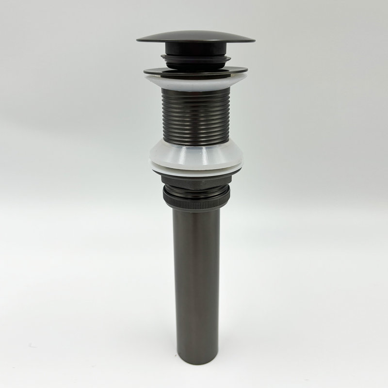 Pop Up Bathroom Sink Drain Without Overflow – Easy-clean Press Design, Leak-proof Gasket, Perfect For Vessel Sink/lavatory Vanity