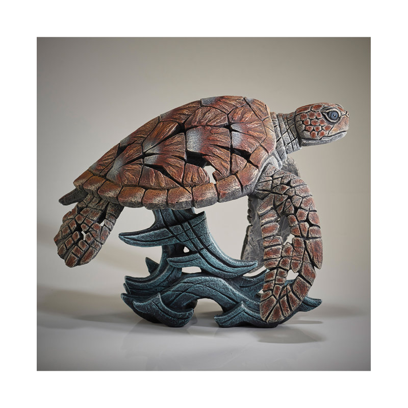 EDGE Sculpture Sea Turtle Figure 13.25in H
