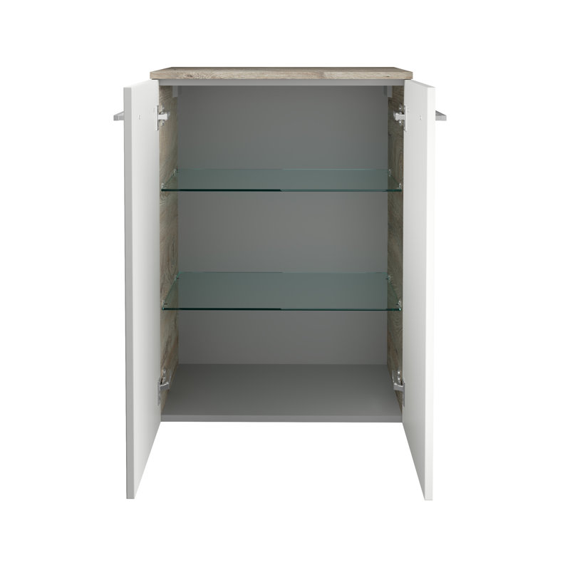 Bathroom Cabinet, Brown/White