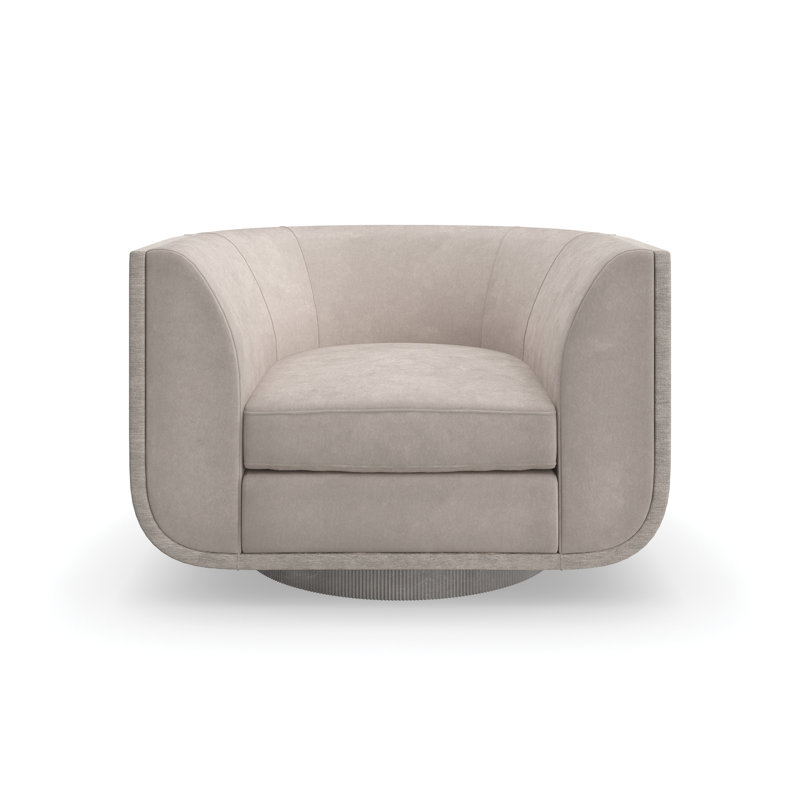 Clipper Velvet Swivel Armchair