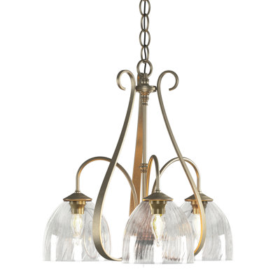 Sweeping Taper 3 - Light Shaded Classic/Traditional Chandelier