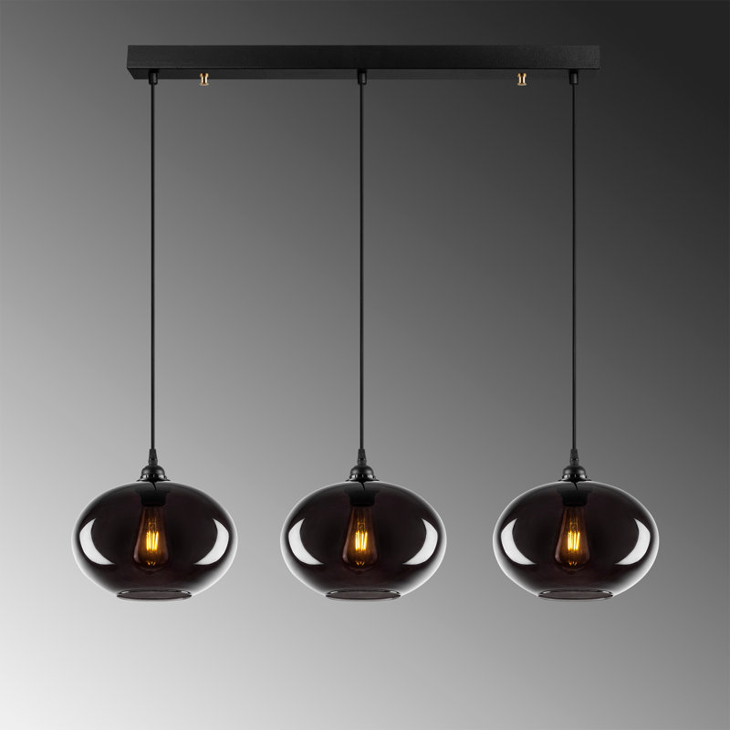 Zula 3 - Light Black Kitchen Island Pendant