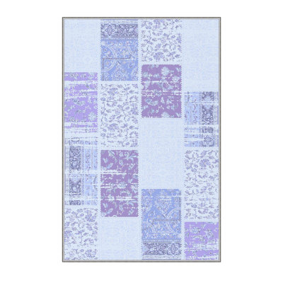 High-Quality 3D Printed Area Rug (2.6 x 4.0 ft), 100% Polyester, 0.3 in Pile Height | Antibacterial, Non-Slip PVC Felt Dot Underside | Machine Washable, Elegant Design for Living Room, Bedroom & Office