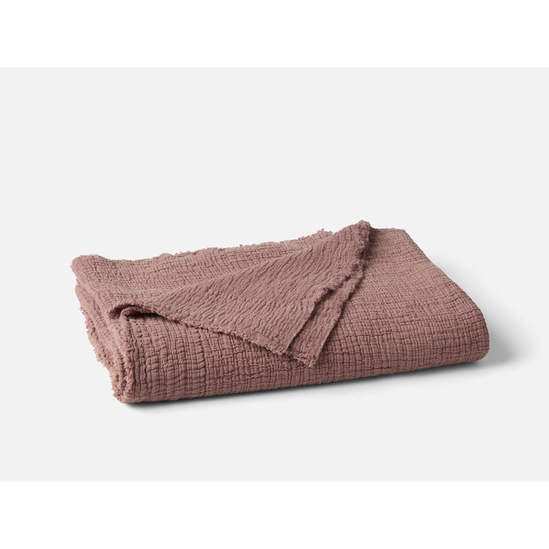 Topanga Matelasse Blanket, Throw, Plum Blossom