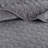 Luxurious Gray Velvet Quilt Set For Queen/full Bed