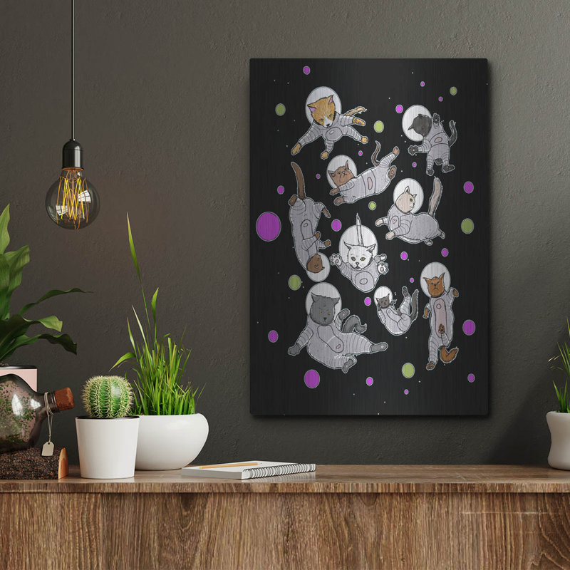 «Space Cats» par Craig Snodgrass, H 16 po x l 12 po