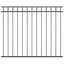 Parthena Black Metal Fence Panels-2080836042