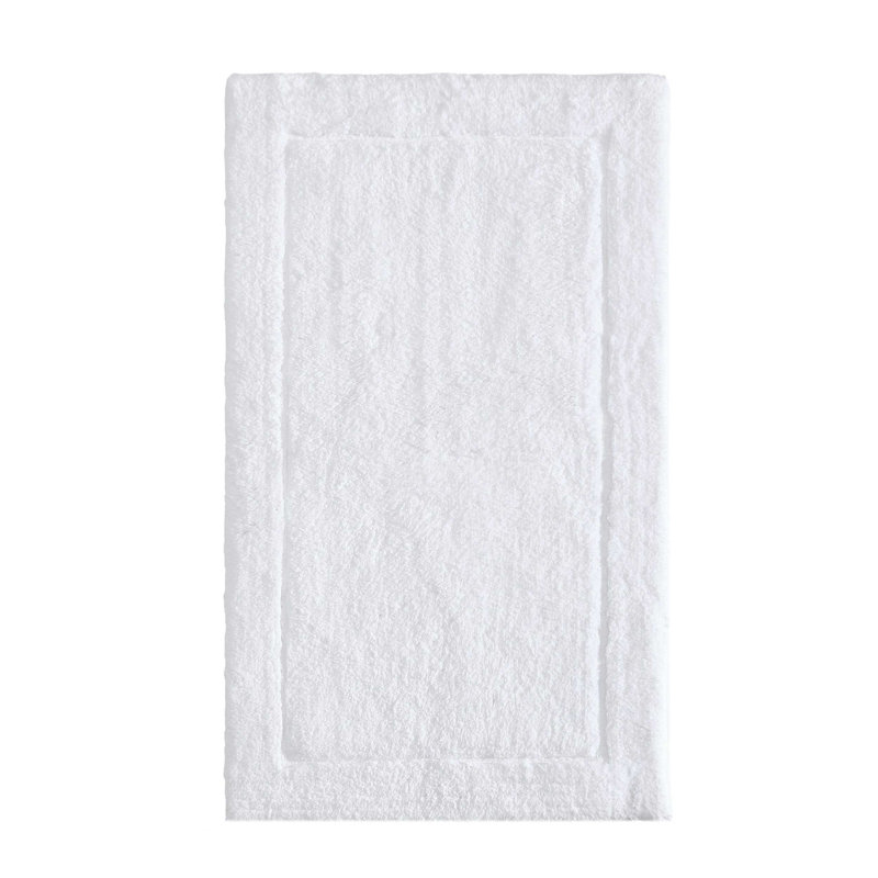 Calvin Klein Cotton Bath Rug, 24" L x 40" W, White