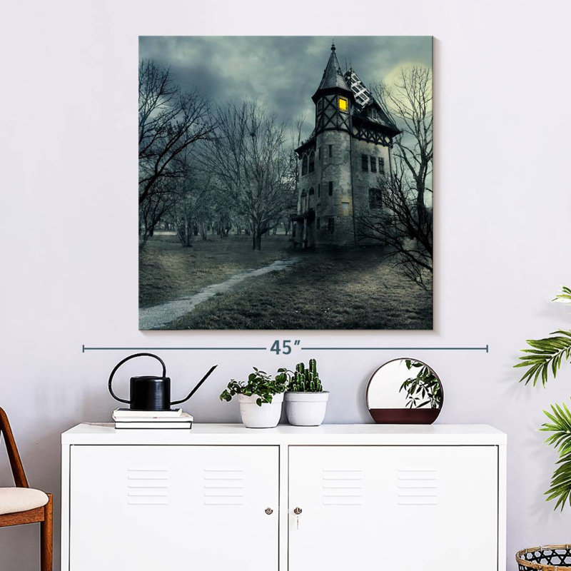 Hitzel Haunted House, 33" H x 33" W