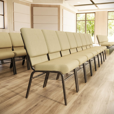Chaise d'église en tissu 18,5 po Htwe