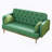 Modern Patterned Two-Seater Sofa With Soft Throw Pillows For Comfortable Seating
