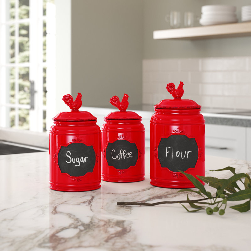 Ceramic / Porcelain Canister - Set of 3