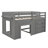 Donatello Kids Twin Loft Bed with Drawers-950451520