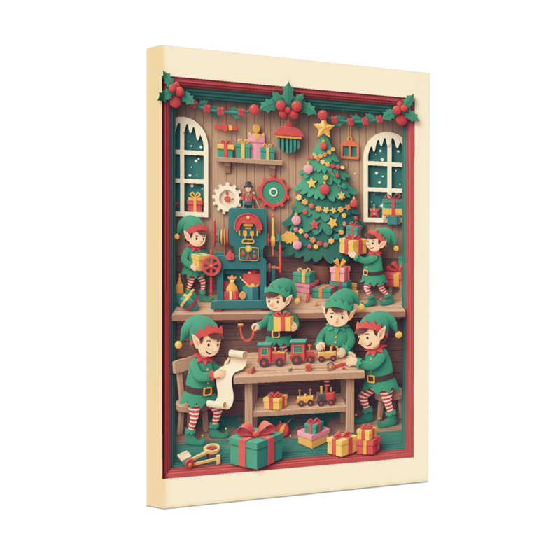 Christmas Christmas Elves Workshop Scene