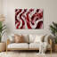 Art mural rouge en métal Christmas Canes-798801848