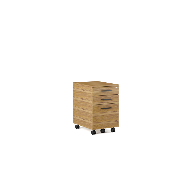 Sequel 20 3 - Drawer File Cabinet, Natural Walnut