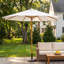 3.5m Sunbrella® Octagonal Garden Parasol with Wood-Effect Frame-837887700