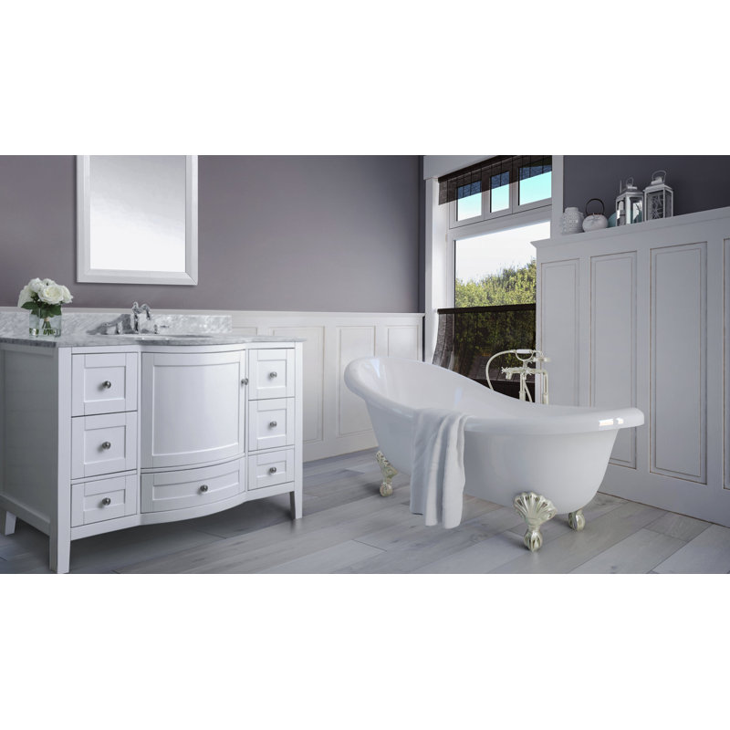 Lauren 48'' W Single Vanity, Nickel