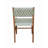 Stassa 19.5'' H Cotton Upholstered Acacia Side Chair