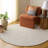 Ebony Hand Tufted Wool;Cotton Solid Color Rug-1017214210