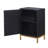 Marvell Rectangular End Table with Storage, MDF Wood Base, and Textured Cabinet Design