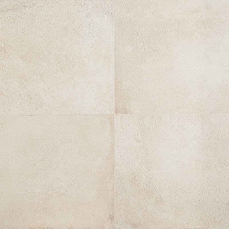 Staten 24" x 47" Porcelain Concrete Look Wall & Floor Tile, Sand