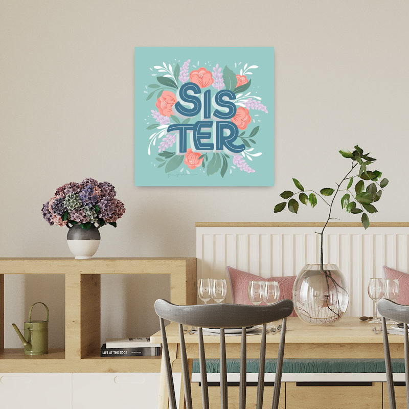 Art contemporain Sister, H 18 po x l 18 po